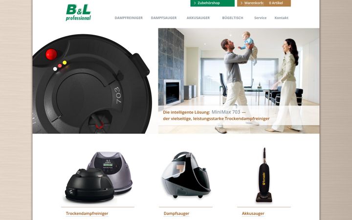 Skærmbillede af bl-professional.de
