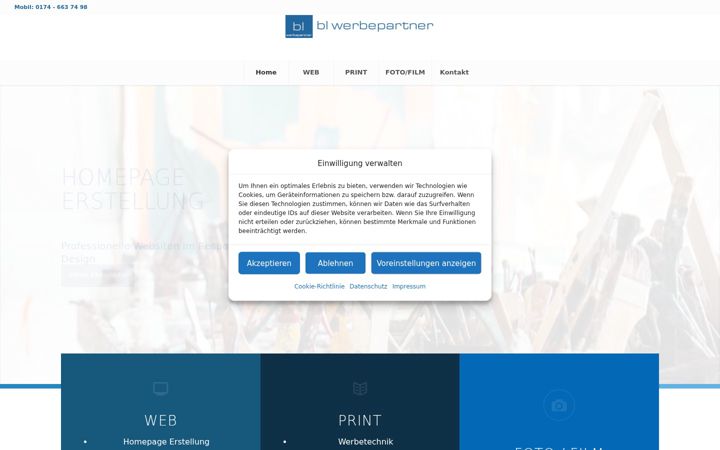 Screenshot of bl-werbepartner.de