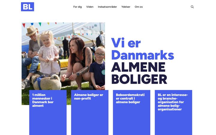 Screenshot of bl.dk