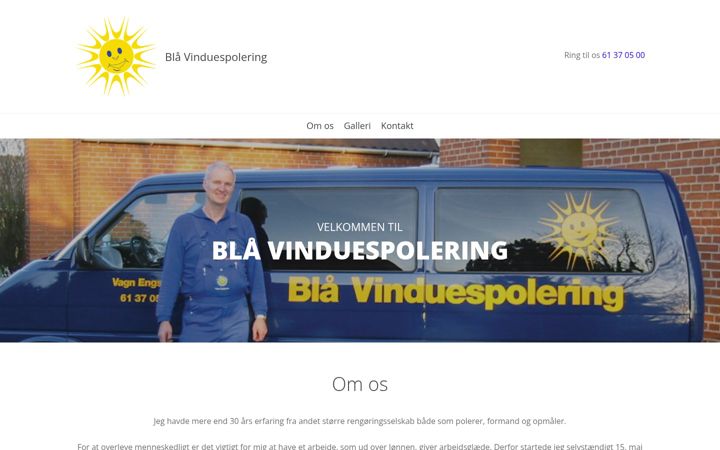 Captură de ecran a blaa-vinduespolering.dk