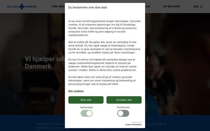Captura de pantalla de blaakors.dk