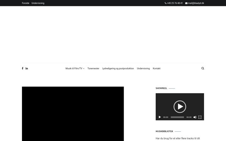 Screenshot of blaalyd.dk