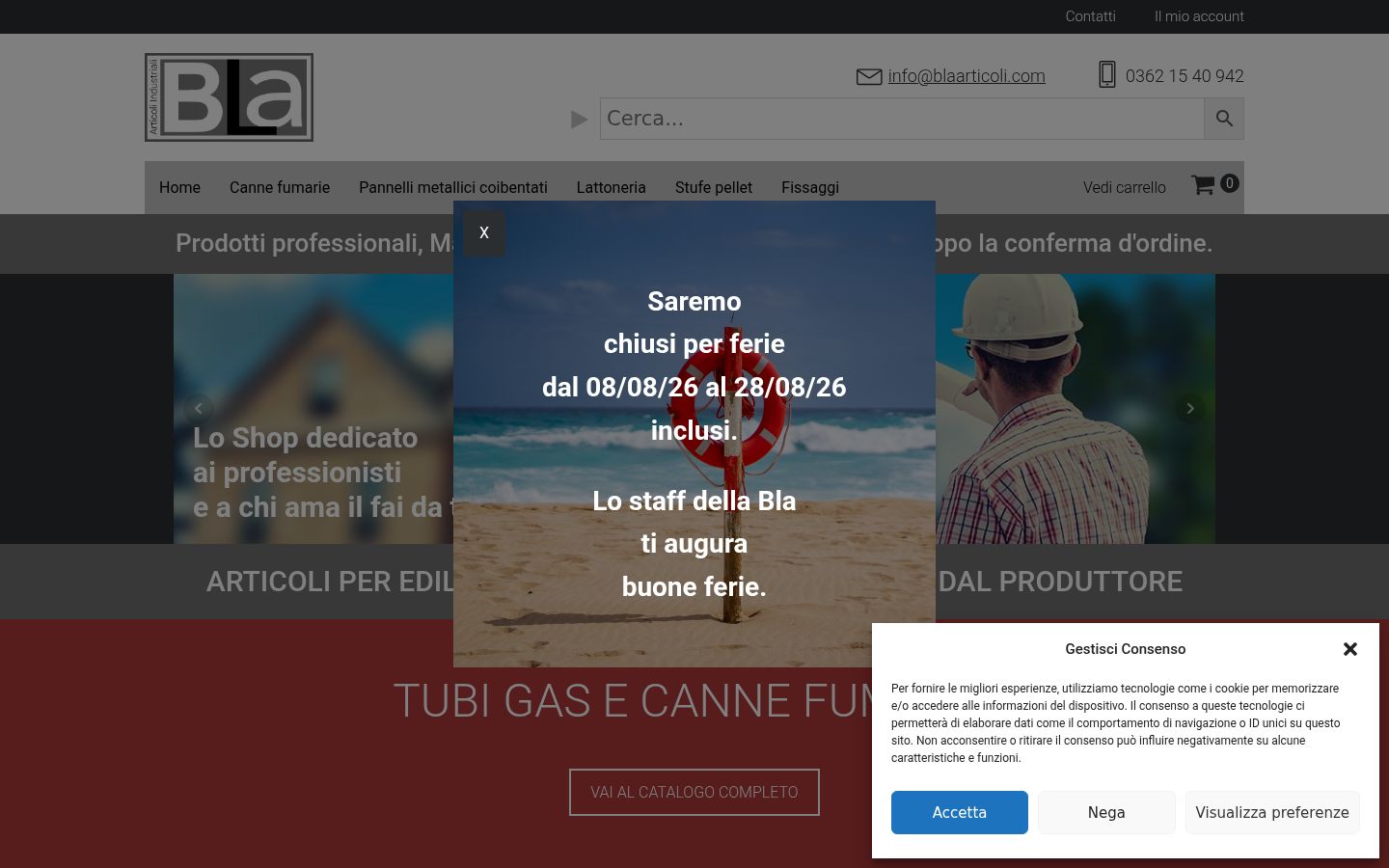 Capture d'écran de la bannière de consentement affichée avant toute interaction