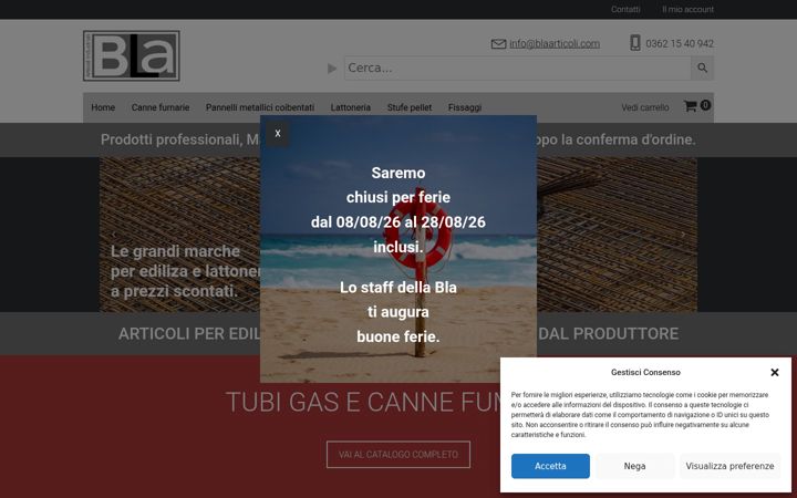 Screenshot of blaarticoli.com