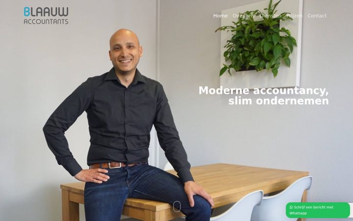 Capture d'écran de blaauw-accountants.nl