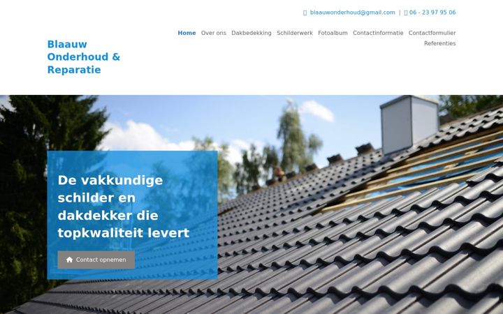 Skærmbillede af blaauwonderhoudreparatie.nl