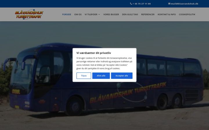 Screenshot of blaavandshuk.dk