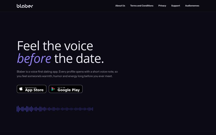 Screenshot of blaber.app