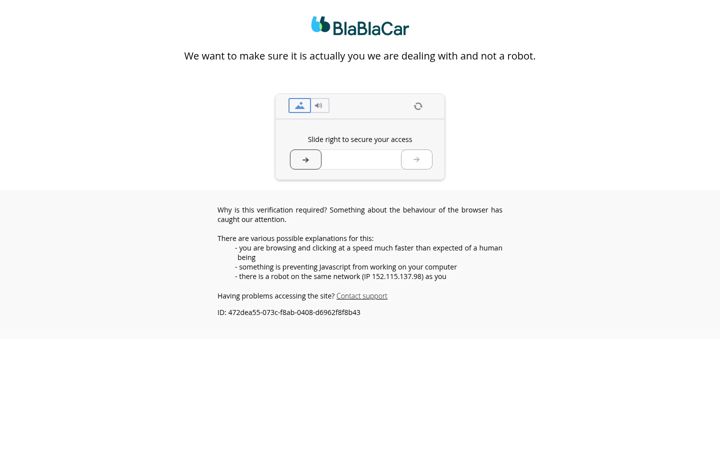 Screenshot of blablacar.pt