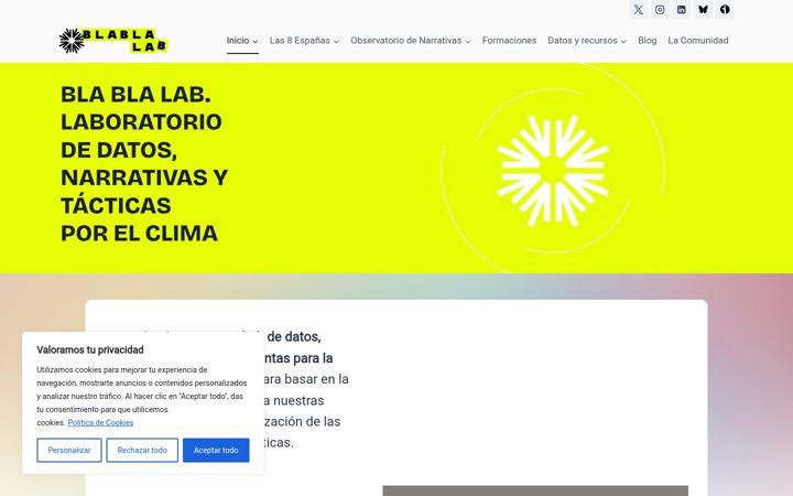 Screenshot of blablalab.eu