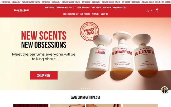 Screenshot of blabliblulife.com