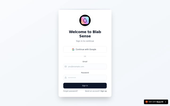 Screenshot of blabsense.com