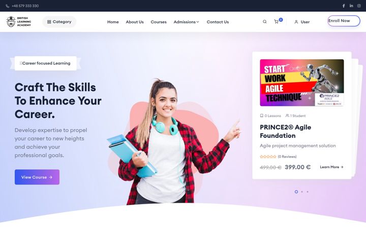 Screenshot of blac.edu.pl