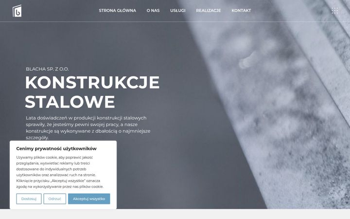 Screenshot di blacha.com.pl