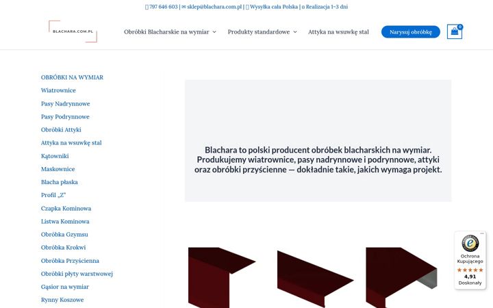 Screenshot di blachara.com.pl