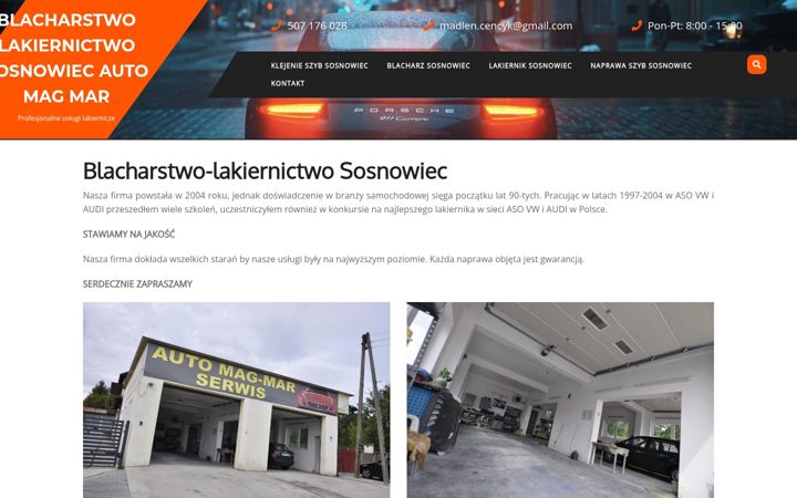 Screenshot di blacharstwo-lakiernictwo.sosnowiec.pl