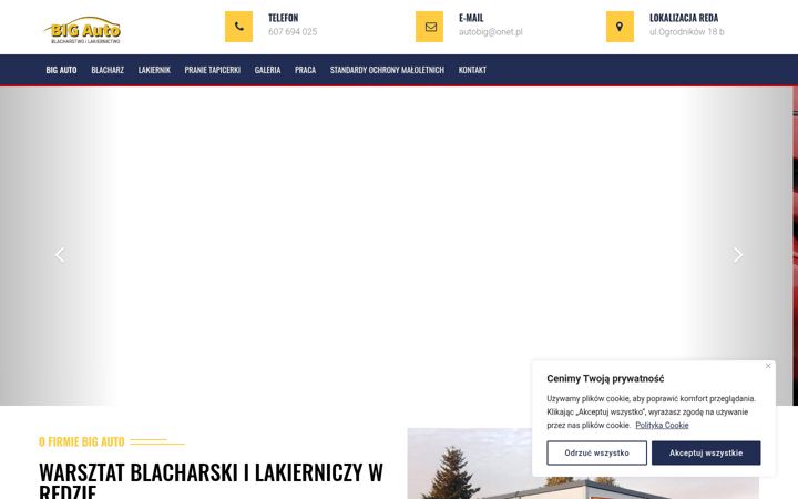 Screenshot di blacharzlakiernik.com.pl