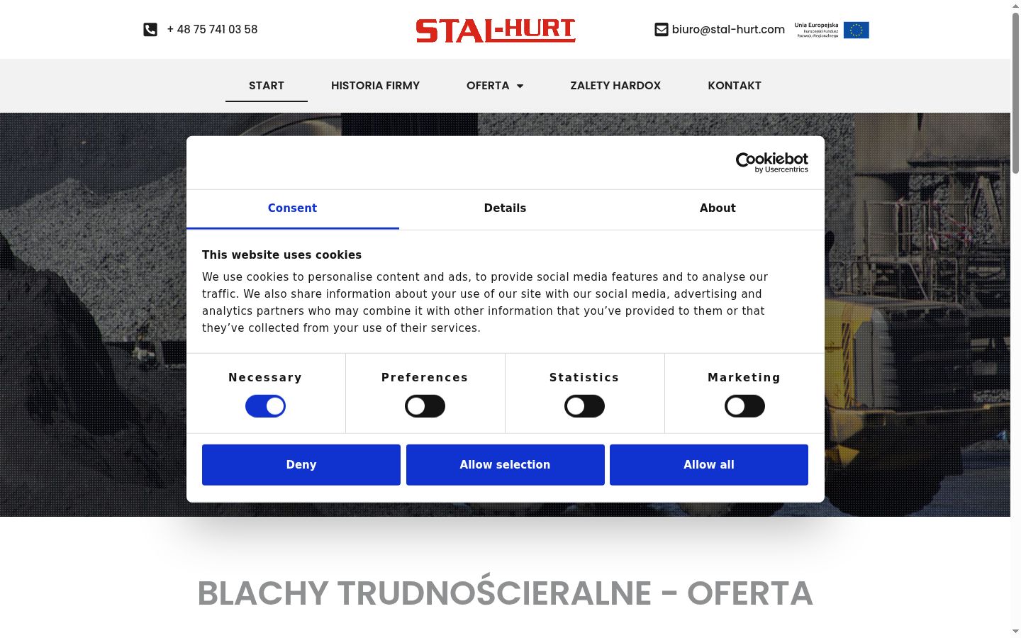 Screenshot tal-banner tal-kunsens muri qabel kwalunkwe interazzjoni