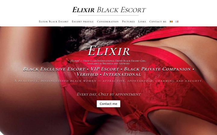 Screenshot of black-escort-elixir.com