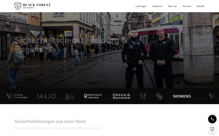 Screenshot of black-forest-security.de