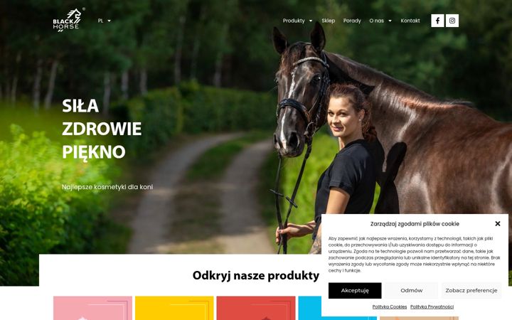 Screenshot of black-horse.com.pl