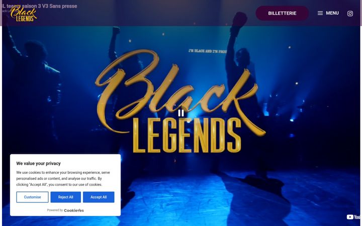 Screenshot of black-legends.com