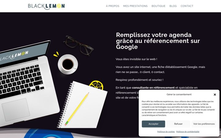 Screenshot of black-lemon.fr