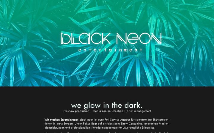 Screenshot of black-neon.de