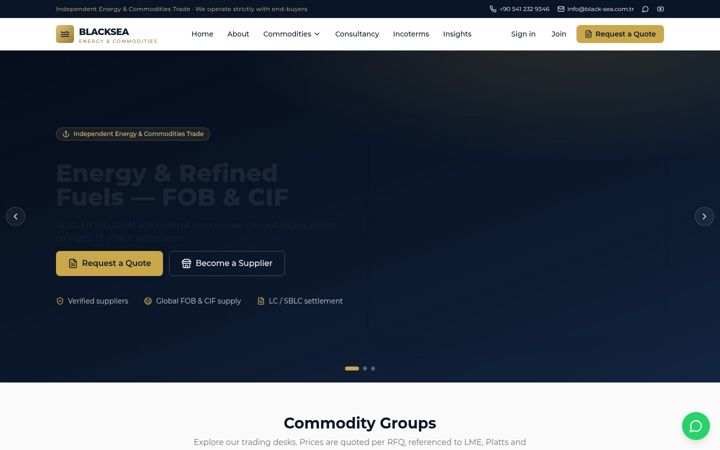 Screenshot of black-sea.com.tr