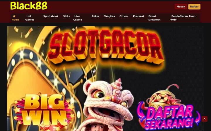 Screenshot ta' black88slot.com