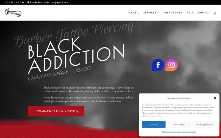 Screenshot of blackaddiction.fr