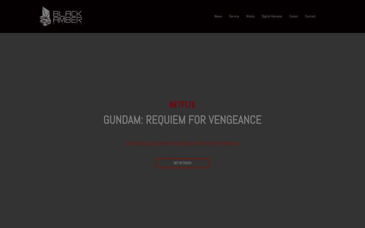Screenshot of blackamber.de
