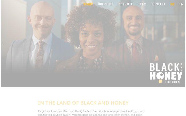 Capture d'écran de blackandhoney.com