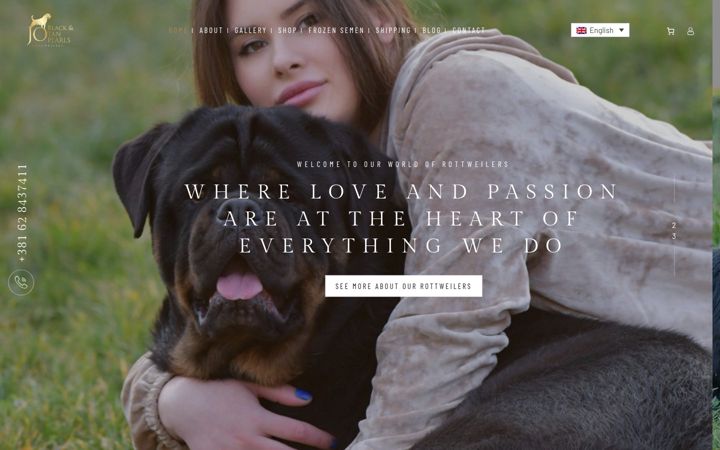 Screenshot of blackandtanpearls.com