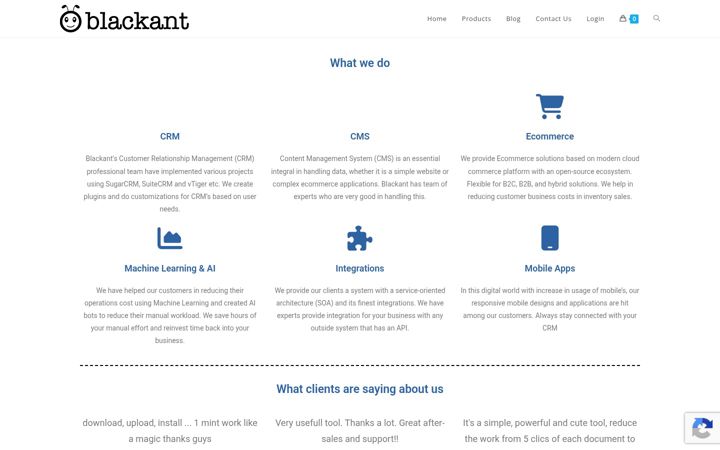 Screenshot of blackant.io