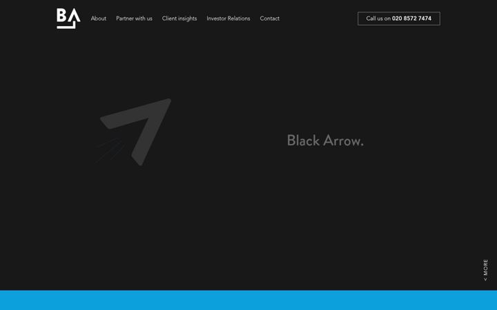 Screenshot of blackarrowfinance.com