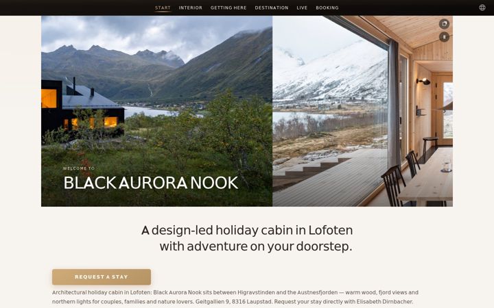 Екранна снимка на blackauroranook.com