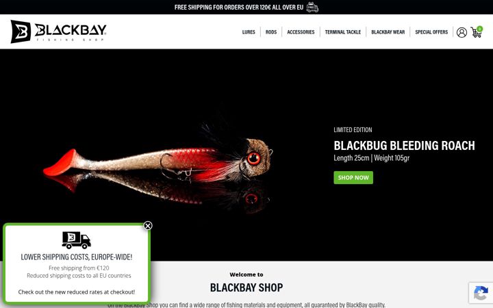 Snímek obrazovky blackbay-shop.com