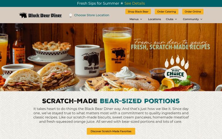 Screenshot of blackbeardiner.com