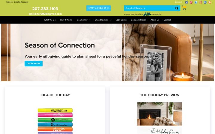 Screenshot of blackbearpromos.com