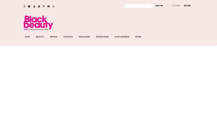 Screenshot of blackbeautyandhair.com