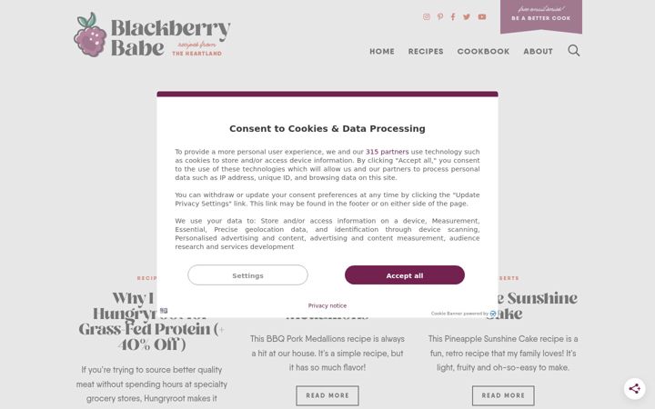 Screenshot of blackberrybabe.com