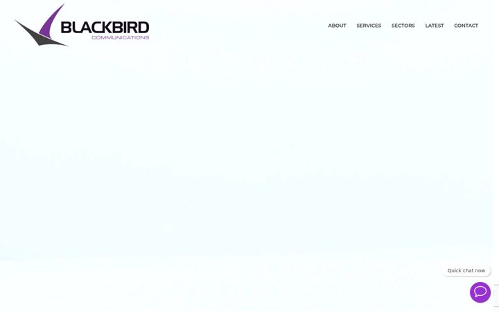 Screenshot von blackbirdcommunications.co.uk