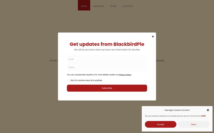 Screenshot von blackbirdpie.co.uk