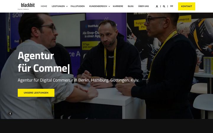 Screenshot of blackbit.de