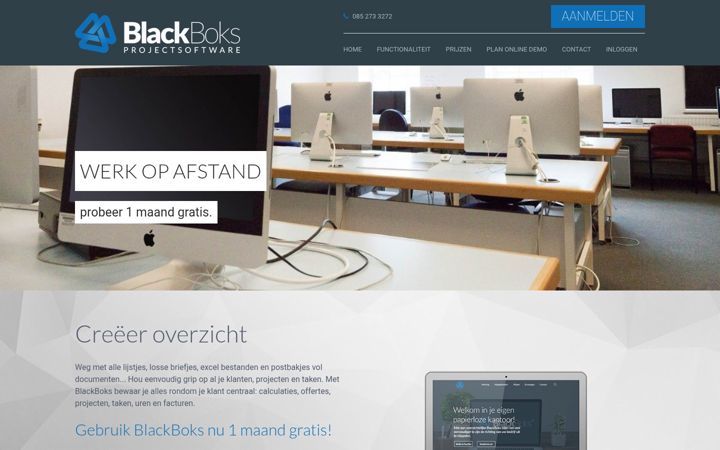 Screenshot von blackboks.nl