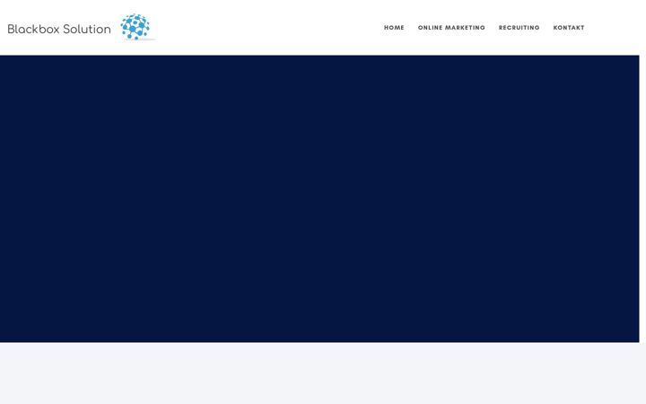 Ekraanipilt saidist blackbox-marketing-solution.de