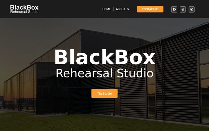 Screenshot of blackboxrehearsalstudio.se