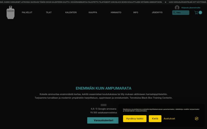 Captura de pantalla de blackboxtraining.fi