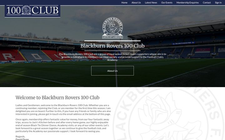 Képernyőkép: blackburnrovers100club.co.uk